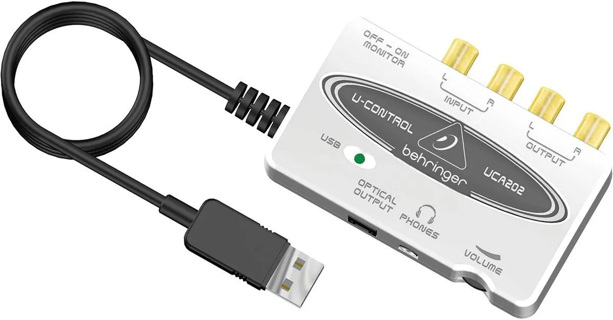 Behringer UCA202 Внешняя звуковая карта USB.