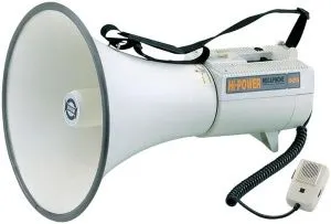 Show ER-68SW Мегафон с ручным выносным микрофоном, сиреной и свистком.