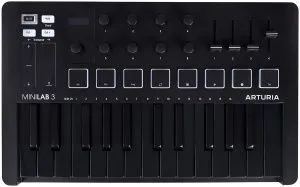 Arturia MiniLab 3 Deep Black MIDI-клавиатура.