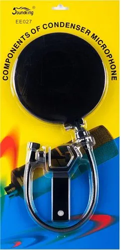 Soundking EE027 Студийная ветрозащита (поп-фильтр) с креплением на стойку.