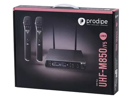 Prodipe DSP-DUO-UHF-M850/F5 Двухканальная вокальная радиосистема.