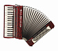 Weltmeister Achat-III-80/34-RD Achat 80 Аккордеон 34/80/III/5/3, красный, с ремнями и футляром.-0